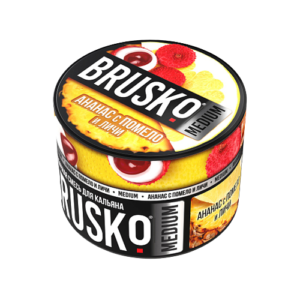 Бестабачная смесь BRUSKO - АНАНАС С ПОМЕЛО И ЛИЧИ (MEDIUM) - 50 GR