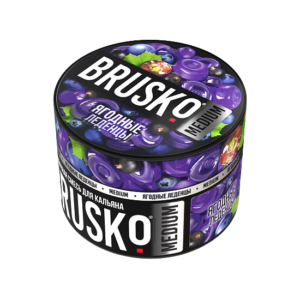 Бестабачная смесь BRUSKO - ЯГОДНЫЕ ЛЕДЕНЦЫ (MEDIUM) - 50 GR