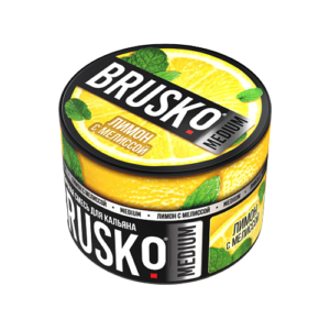 Бестабачная смесь BRUSKO - ЛИМОН С МЕЛИССОЙ (MEDIUM) - 50 GR