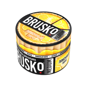 Бестабачная смесь BRUSKO - ЛИМОННЫЙ ПИРОГ (MEDIUM) - 50 GR