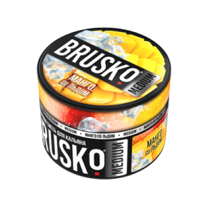 Бестабачная смесь BRUSKO - МАНГО СО ЛЬДОМ (MEDIUM) - 50 GR