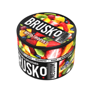 Бестабачная смесь BRUSKO - МУЛЬТИФРУКТ (MEDIUM) - 50 GR