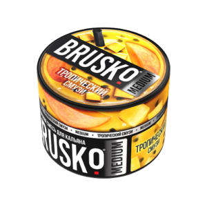 Бестабачная смесь BRUSKO - ТРОПИЧЕСКИЙ СМУЗИ (MEDIUM) - 50 GR